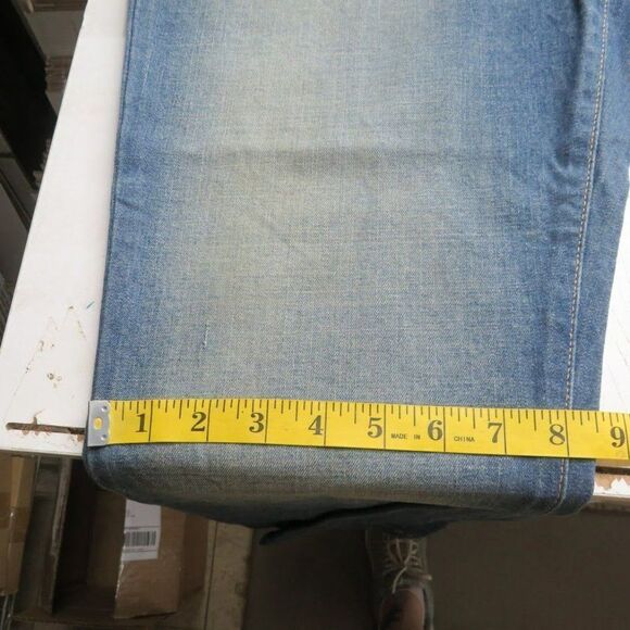 Adriano Goldschmied AG The Gemini Straight Jeans Women's Size 32 USA Denim Dark - Picture 12 of 15